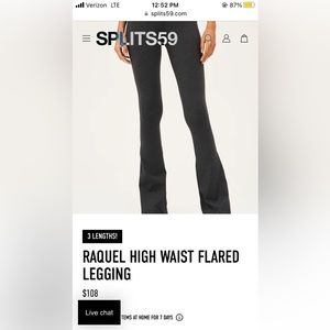SPLITS59 high waisted flare leggings LONG